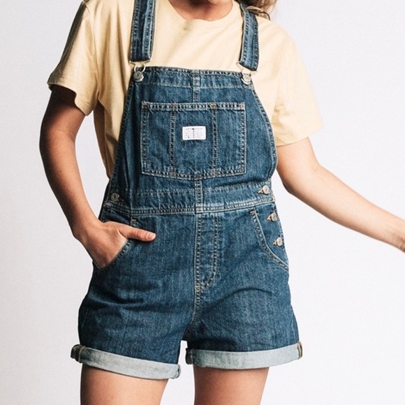 levis shorts overalls